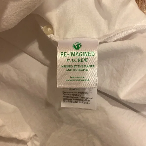 J. Crew White Blouse with Floral Embroidery - Picture 5 of 8